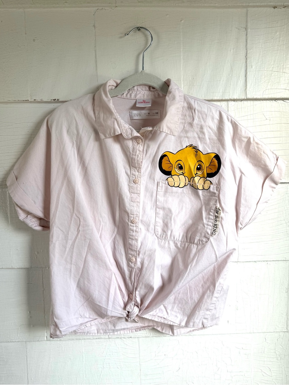 Zara The Lion King Button Up Shirt